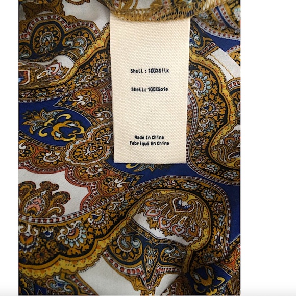 L’AGENCE Nina Silk Long Sleeve Blouse - Picture 8 of 8